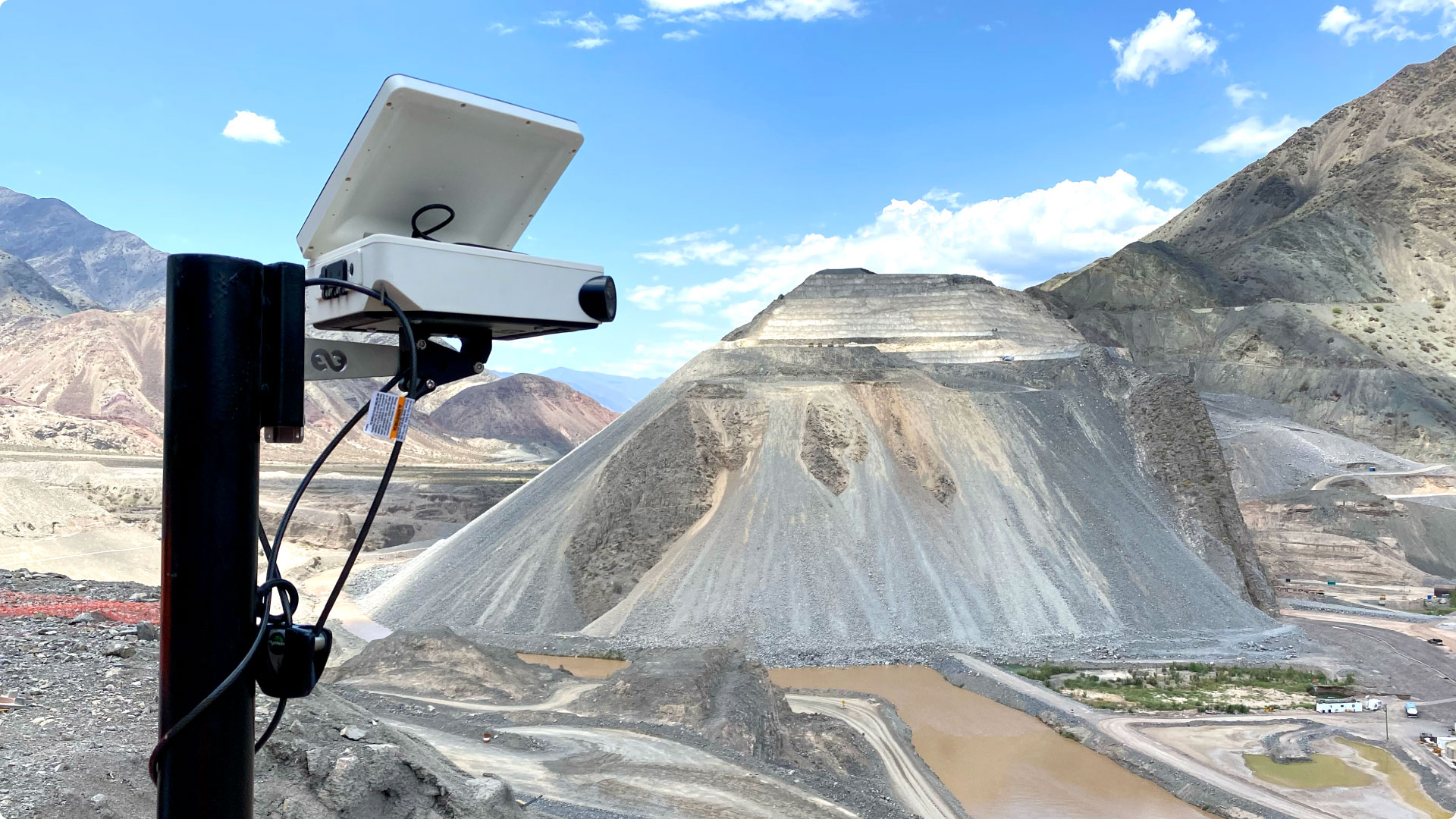 Cámara de monitoreo inteligente de GHM sobre el yacimiento